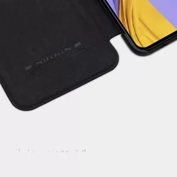Telefontok Samsung Galaxy A51 - Nillkin Qin Kihajtható bőr tok fekete-2