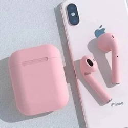 Headsett: TWS i12 pink vezeték nélküli stereo headset-2