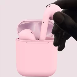 Headsett: TWS i12 pink vezeték nélküli stereo headset-3