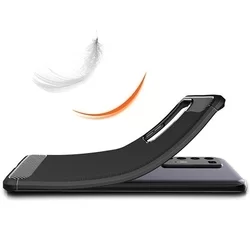 Telefontok Huawei P40 - Carbon Fiber fekete szilikon tok-4