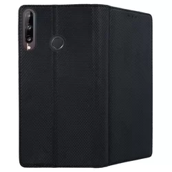 Telefontok Huawei P40 Lite E - fekete mágneses szilikon keretes könyvtok-2