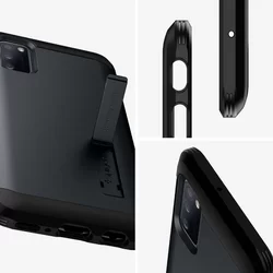 Telefontok Samsung Galaxy A41 - SPIGEN TOUGH ARMOR fekete tok-2