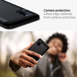 Telefontok Samsung Galaxy A41 - SPIGEN TOUGH ARMOR fekete tok-3