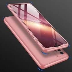 Telefontok Samsung Galaxy A71 - hátlaptok GKK Protection 3in1 - rose gold-3