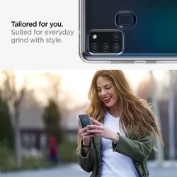 Telefontok Samsung Galaxy A21S - SPIGEN LIQUID CRYSTAL CRYSTAL CLEAR TOK-2