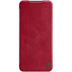 Telefontok Xiaomi Redmi Note 9S - Nillkin Qin Kihajtható bőr tok piros-1