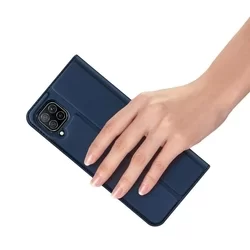 Telefontok Huawei P40 Lite - Dux Ducis kék flipcover tok-2