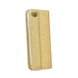 Telefontok iPhone 7 / 8 / SE 2020 - arany Shiny mágneses szilikon keretes könyvtok-2