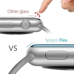 Apple Watch 1 / 2 / 3 okosóra flexibilis üvegfólia (38 mm) - SPIGEN Neo flexibilis üvegfólia (3 db)-3