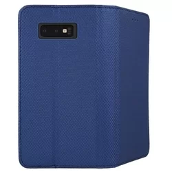 Telefontok Samsung Galaxy S10e - kék mágneses szilikon keretes könyvtok-3