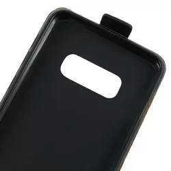 Telefontok Samsung Galaxy S10e - Lefelé nyíló Flexi Fliptok fekete-2