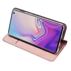Telefontok Samsung Galaxy S10e - DUX DUCIS rózsaszín kinyitható tok-1