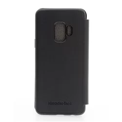 Telefontok Mercedes-Benz Kihajtható Tok For Samsung Galaxy S9 - Fekete (3700740427040)-1