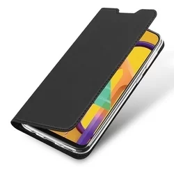 Telefontok Samsung Galaxy M21 / M30s - Dux Ducis fekete flipcover tok-3