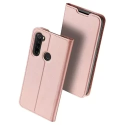 Telefontok Xiaomi Redmi Note 8T - Dux Ducis rosegold flipcover tok-1