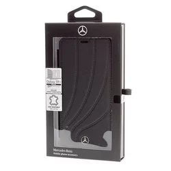 Telefontok Mercedes-Benz Kihajtható Tok Samsung Galaxy S9+ - Fekete (3700740427057)-1