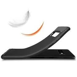Telefontok Samsung Galaxy S10+ (S10 Plus) - Forcell Carbon Fiber fekete szilikon tok-1