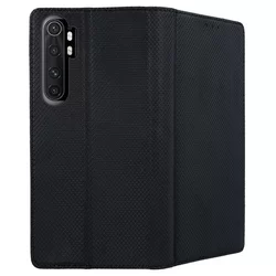 Telefontok Xiaomi Mi Note 10 Lite - fekete mágneses szilikon keretes könyvtok-3