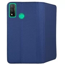 Telefontok Huawei P Smart 2020 - kék mágneses szilikon keretes könyvtok-3