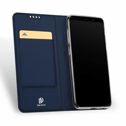Telefontok iPhone 7 / 8 / SE 2020 - Dux Ducis kék flipcover tok-1