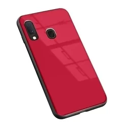Telefontok Samsung Galaxy A20e - piros üveg hátlaptok-1
