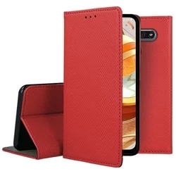 Telefontok LG K61 - piros mágneses szilikon keretes könyvtok-2