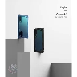 Telefontok Huawei P30 - Ringke Fusion X fekete ütésálló hátlap tok-2