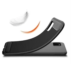 Telefontok Huawei Y5p - Forcell CARBON fekete szilikon tok-2