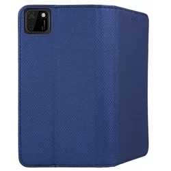 Telefontok Huawei Y5p - kék mágneses szilikon keretes könyvtok-3