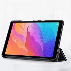 Tablettok Huawei Matepad T8 (8.0 col) - fekete flip tablet tok-2