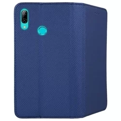 Telefontok Huawei P Smart 2019 / Honor 10 Lite - kék mágneses szilikon keretes könyvtok-2
