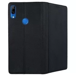 Telefontok Huawei P Smart Z / Honor 9X - fekete mágneses szilikon keretes könyvtok-2