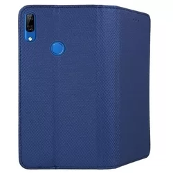 Telefontok Huawei P Smart Z / Honor 9X - kék mágneses szilikon keretes könyvtok-3