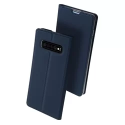 Telefontok Samsung Galaxy S10 Plus - DUX DUCIS kék kinyitható tok-1