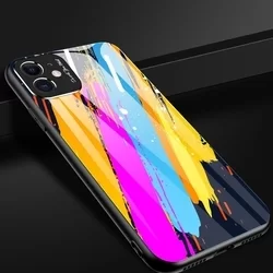 Telefontok Xiaomi Redmi Note 9S - Multicolor üveg hátlaptok, minta 3-1