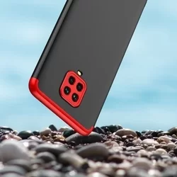 Telefontok Xiaomi Redmi Note 9S - GKK Protection 3in1 hátlap - fekete-piros-3