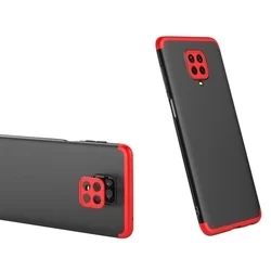 Telefontok Xiaomi Redmi Note 9 Pro - GKK Protection 3in1 hátlap - fekete-piros-1