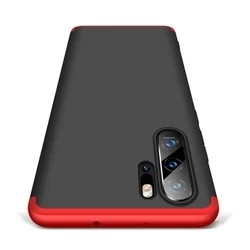 Telefontok Huawei P30 Pro - GKK Protection 3in1 - fekete-piros hátlaptok-1