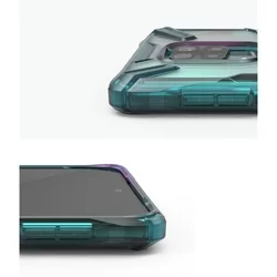 Telefontok XIAOMI REDMI NOTE 9 Pro Max - Ringke Fusion X türkiz ütésálló tok-6