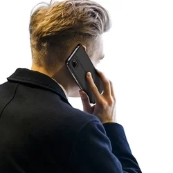 Telefontok Huawei Y5p - Dux Ducis fekete flipcover tok-2