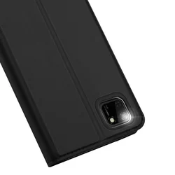 Telefontok Huawei Y5p - Dux Ducis fekete flipcover tok-4