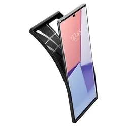 Telefontok Samsung Galaxy Note20 Ultra - SPIGEN LIQUID AIR Matt fekete tok-5