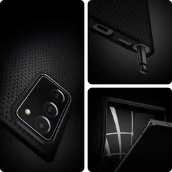 Telefontok Samsung Galaxy Note20 Ultra - SPIGEN LIQUID AIR Matt fekete tok-9
