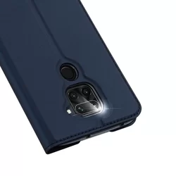 Telefontok Xiaomi Redmi Note 9 / Xiaomi Redmi 10X 4G - Dux Ducis kék flipcover tok-2