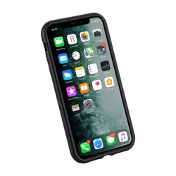 Telefontok iPhone 11 - mágnesesen záródó hátlaptok, fekete fém kerettel és átlátszó üveg hátlappal-6