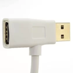 2in1 munltifunkciós (USB bemenet és kimenet, lightning) fehér adatkábel, 1,5A-2