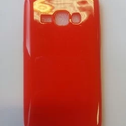Telefontok Samsung Galaxy J1 J120F - Candy piros 0,3mm szilikon tok-1