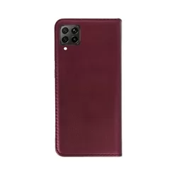 Telefontok Huawei P40 Lite - Smart Magnetic burgundy szilikon keretes mágneses könyvtok-3
