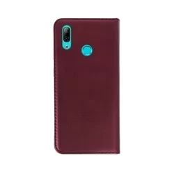 Telefontok Huawei P Smart 2019 / Honor 10 Lite - Smart Magnetic burgundy szilikon keretes mágneses könyvtok-2