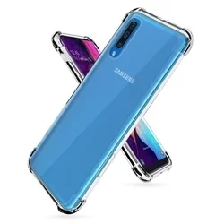 Telefontok Samsung Galaxy A50 - ütésálló átlátszó szilikon tok-1